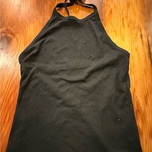 American Eagle Outfitters Black Halter Tank Top